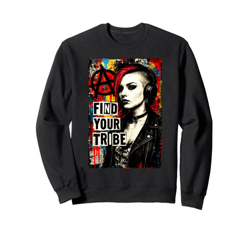 Punk 90S Grunge Urban Street Art Sweatshirt - Trendy Graphic for Adults - T-Shirt, Sweatshirt, Hoodie