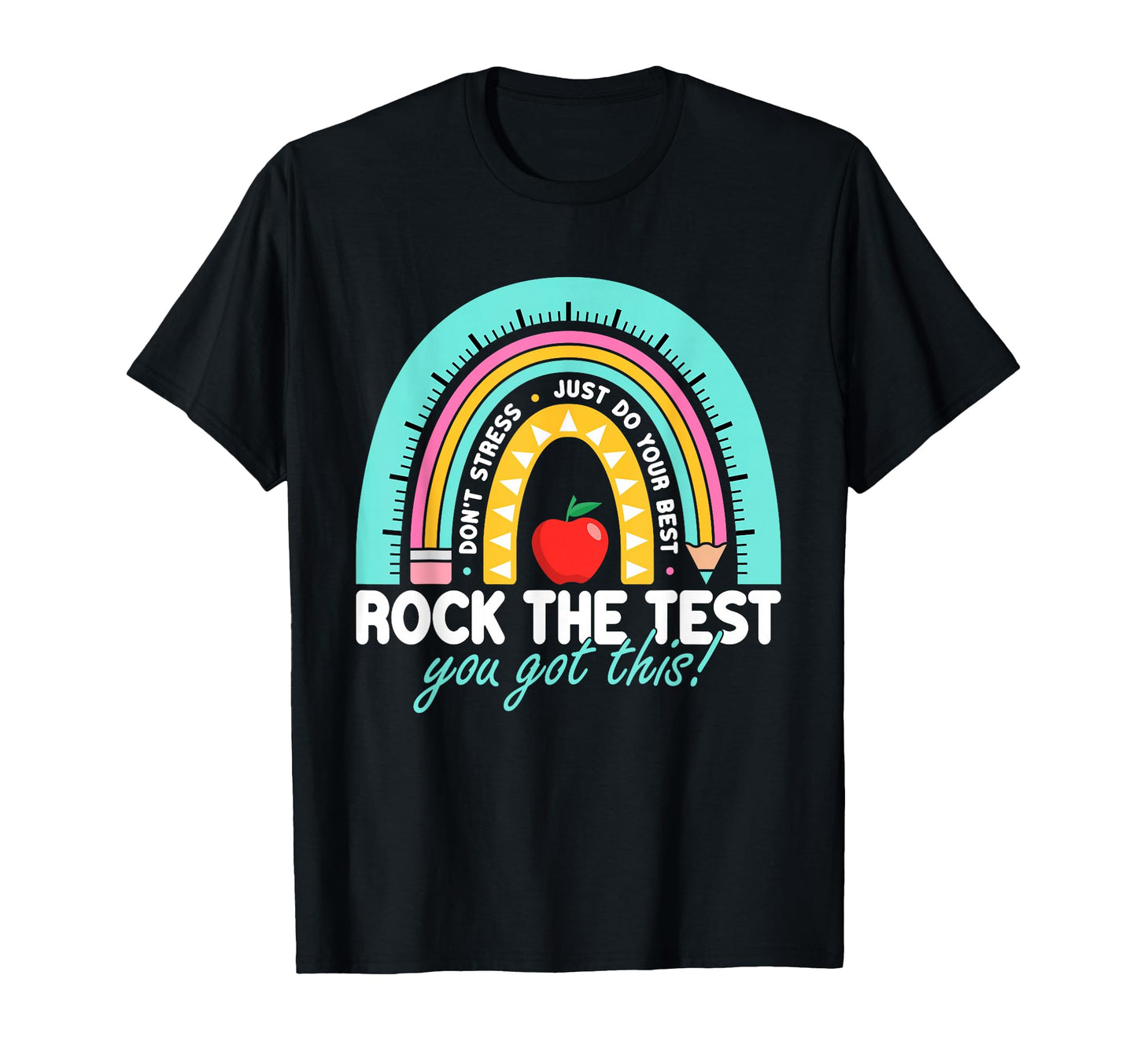 Test Day Teacher Rock Test Day Vibes T-Shirt - Novelty Apparel for Adults - T-Shirt, Sweatshirt, Hoodie