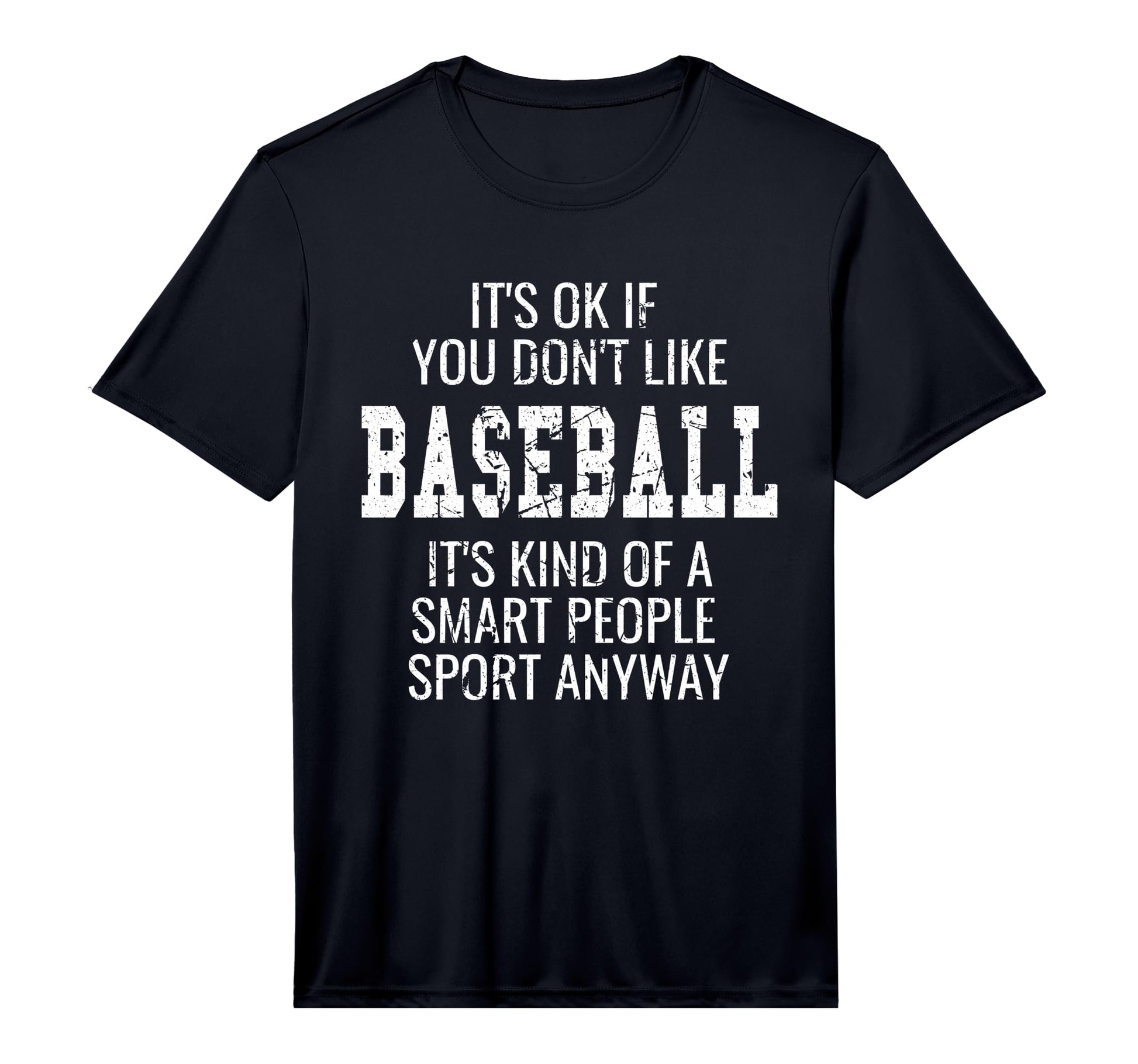 Mens Funny Distressed Baseball Gift T-Shirt - Minimalist Print Unisex - T-Shirt, Sweatshirt, Hoodie