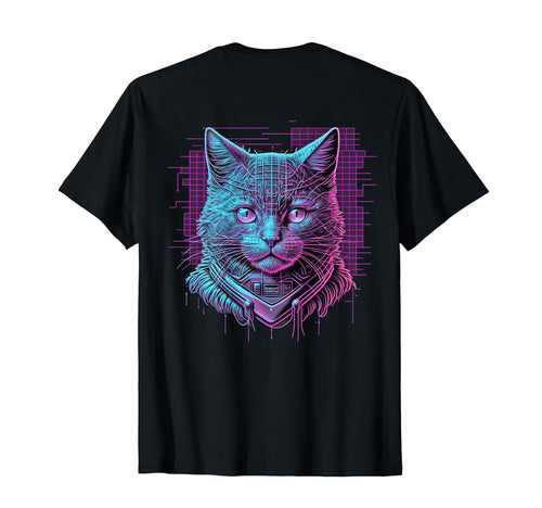 Backprint Futuristic Aesthetic Vaporwave T-Shirt - Unique Graphic Unisex - T-Shirt, Sweatshirt, Hoodie