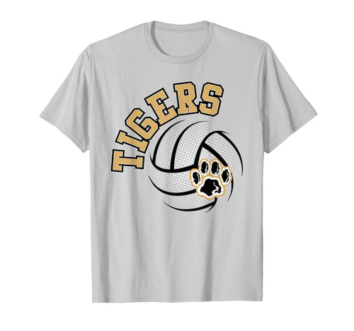 Tigers Volleyball Mom School Spirit T-Shirt - Aesthetic Graphic Men Women - T-Shirt, Sweatshirt, Hoodie