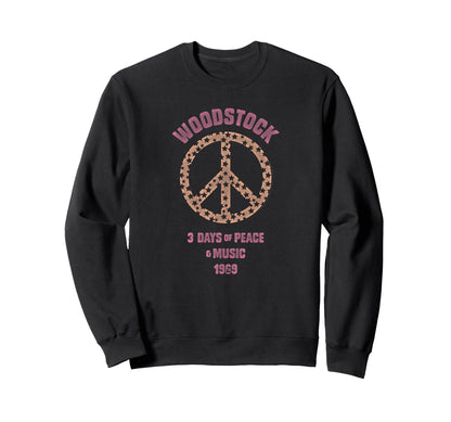 Woodstock Peace Love Stars Sweatshirt - Casual Everyday Wear Unisex - T-Shirt, Sweatshirt, Hoodie