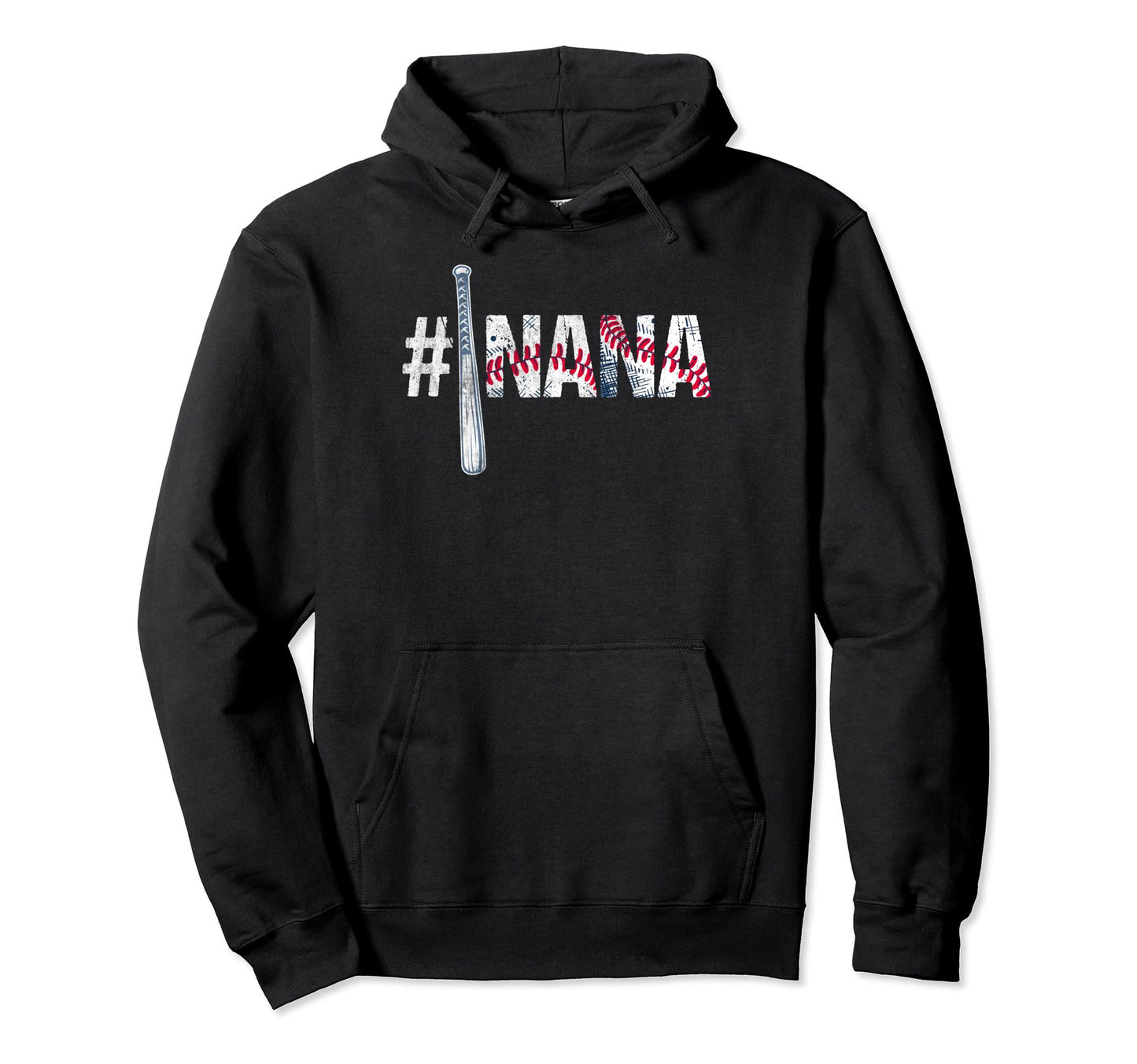 Number One Baseball Nana Mothers Day Hoodie - Graphic Print for Adults - T-Shirt, Sweatshirt, Hoodie