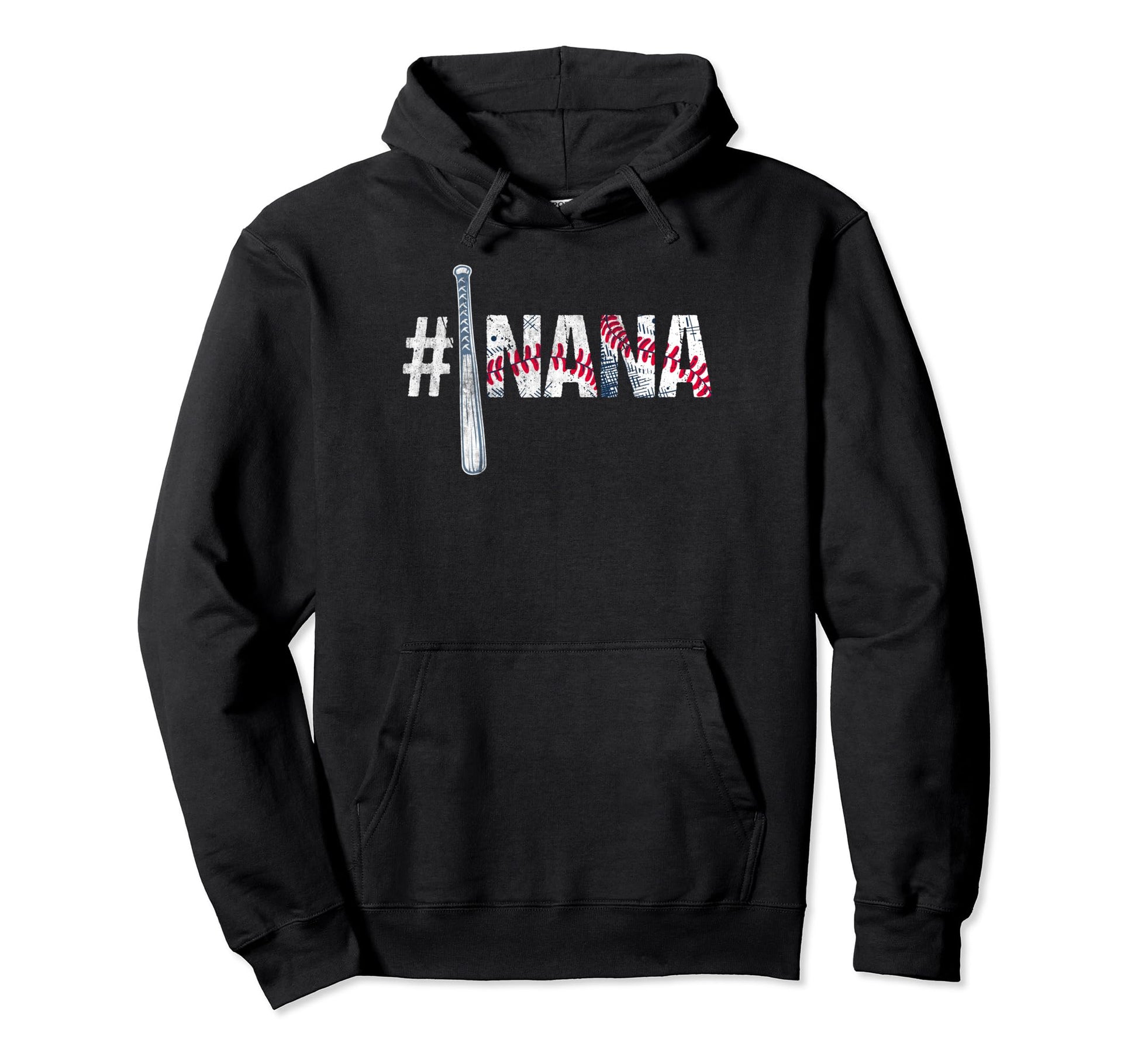 Number One Baseball Nana Mothers Day Hoodie - Graphic Print for Adults - T-Shirt, Sweatshirt, Hoodie
