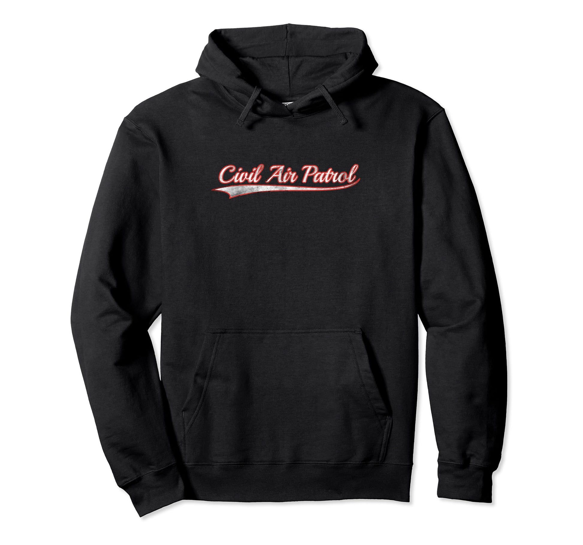 Civil Air Patrol Varsity Distressed Hoodie - Unique Graphic for Adults - T-Shirt, Sweatshirt, Hoodie