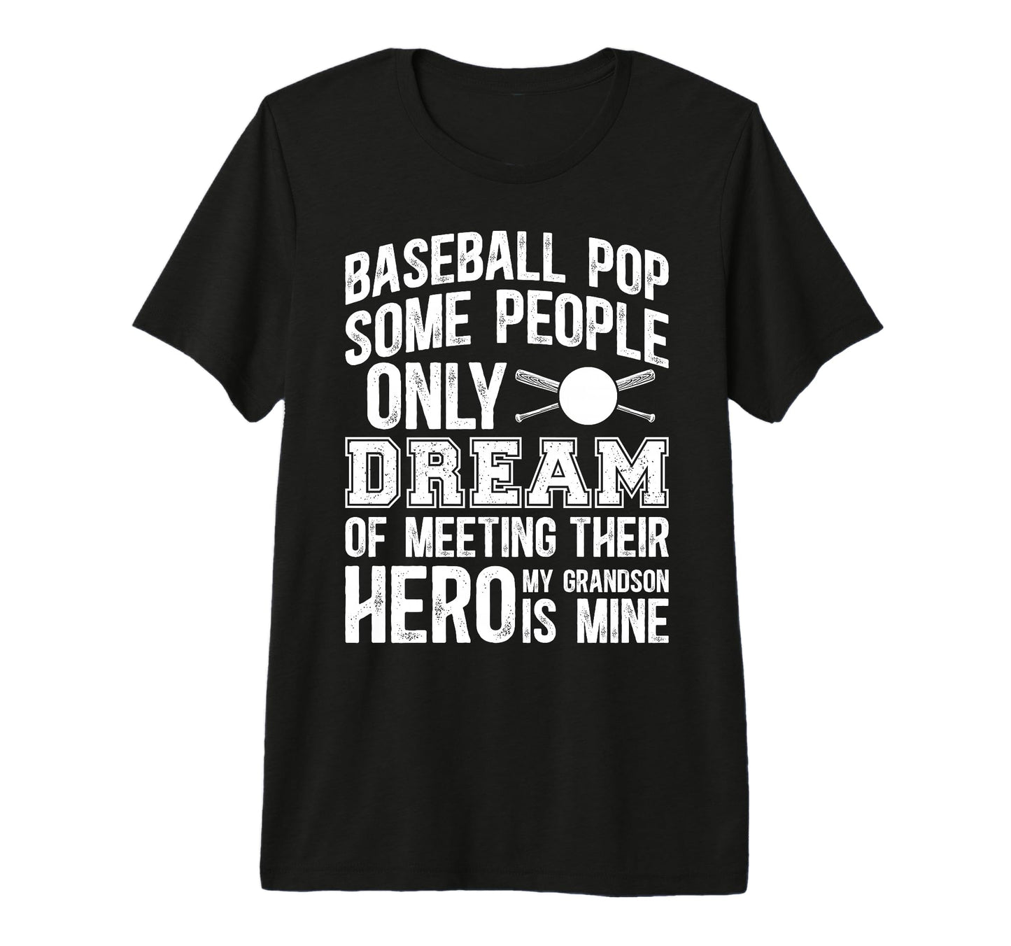Mens Baseball Pop Proud Pop Baseball T-Shirt - Minimalist Print Unisex - T-Shirt, Sweatshirt, Hoodie
