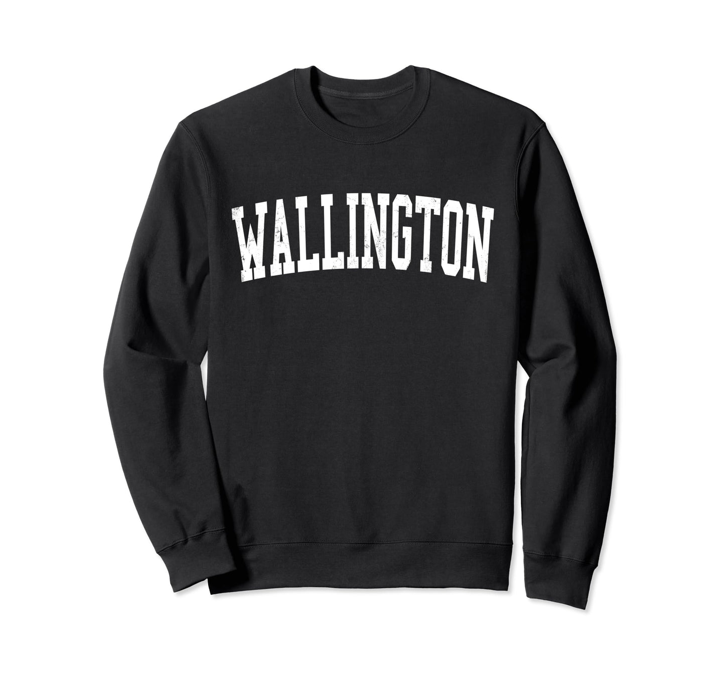 Wallington Nj Distressed White Sweatshirt - Custom Art Print for Adults - T-Shirt, Sweatshirt, Hoodie