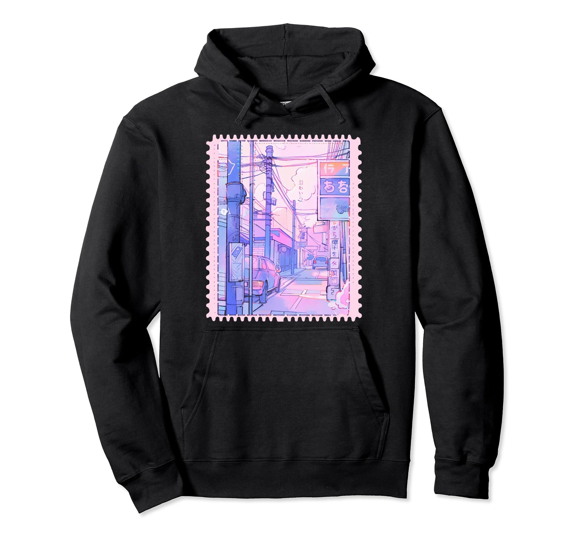 Japanese City Pop Y2K Kawaii Pastel Anime Hoodie - Custom Art Print Unisex - T-Shirt, Sweatshirt, Hoodie