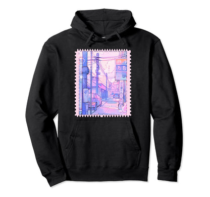 Japanese City Pop Y2K Kawaii Pastel Anime Hoodie - Custom Art Print Unisex - T-Shirt, Sweatshirt, Hoodie