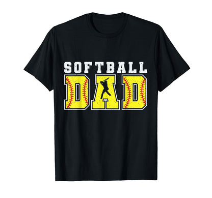 Funny Dad Life Softball Baseball T-Shirt - Custom Art Print Men Women - T-Shirt, Sweatshirt, Hoodie
