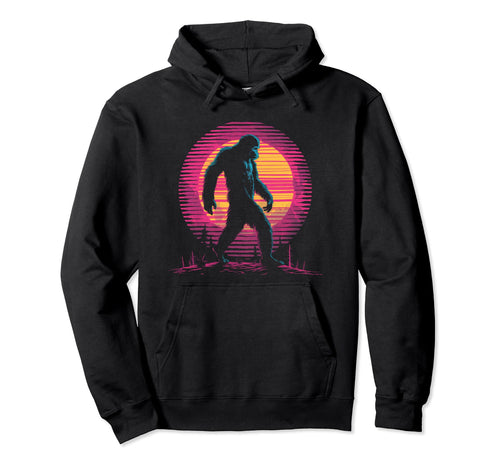 Bigfoot Vaporwave Aesthetic Synthwave Hoodie - Trendy Graphic for Adults - T-Shirt, Sweatshirt, Hoodie