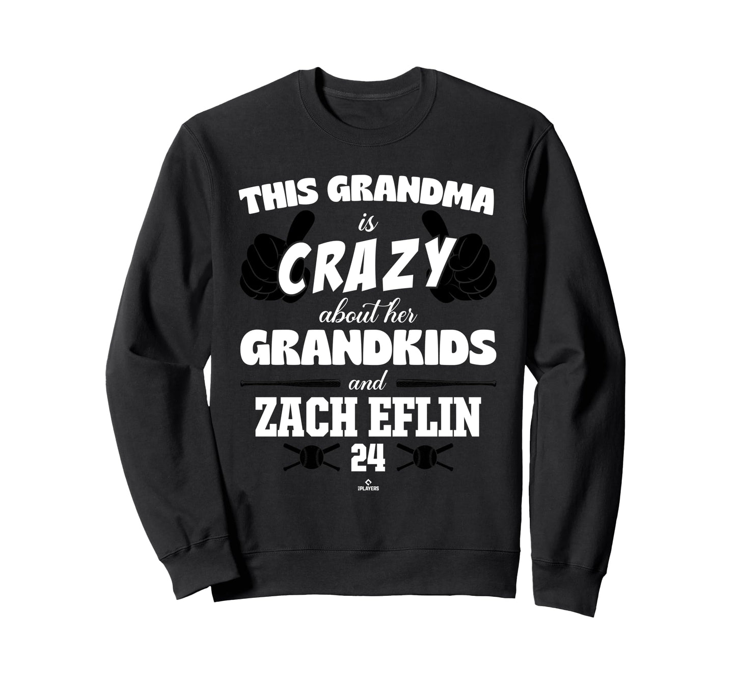Grandma Crazy Zach Eflin Baltimore Sweatshirt - Custom Art Print Men Women - T-Shirt, Sweatshirt, Hoodie