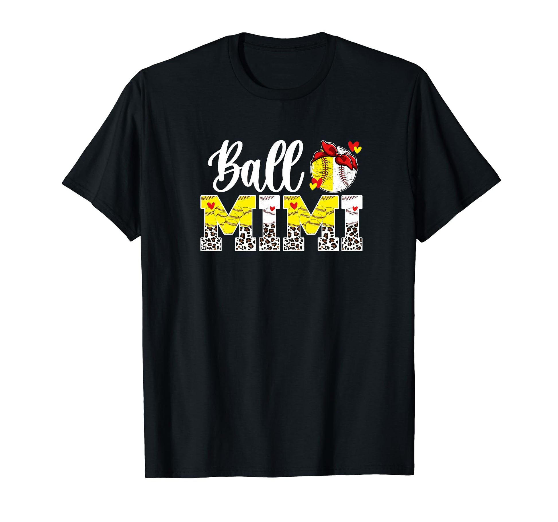 Ball Mimi Leopard Baseball Softball T-Shirt - Fun Novelty Design Unisex - T-Shirt, Sweatshirt, Hoodie