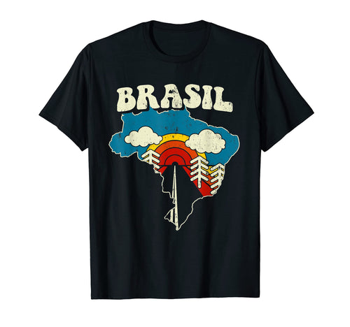 Brasil Brasilian Country Rainbow T-Shirt - Casual Everyday Wear Men Women - T-Shirt, Sweatshirt, Hoodie