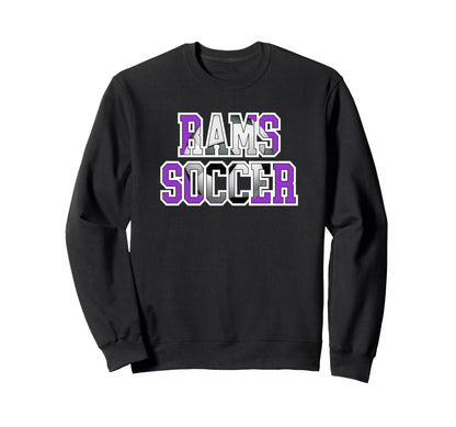 Rams Soccer Mom Game Day Mascot Sweatshirt - Fun Novelty Design Men Women - T-Shirt, Sweatshirt, Hoodie