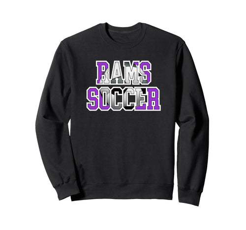 Rams Soccer Mom Game Day Mascot Sweatshirt - Fun Novelty Design Men Women - T-Shirt, Sweatshirt, Hoodie