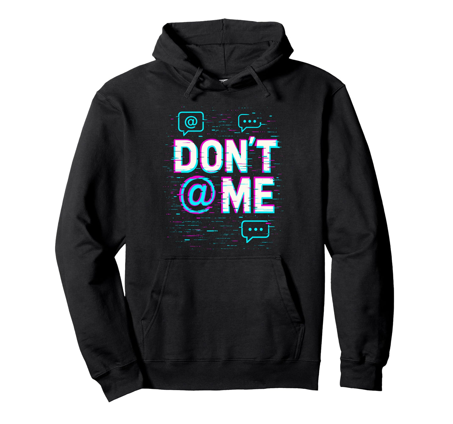 Dont Me Glitched Gamer Vaporwave Y2K Hoodie - Unique Graphic for Adults - T-Shirt, Sweatshirt, Hoodie