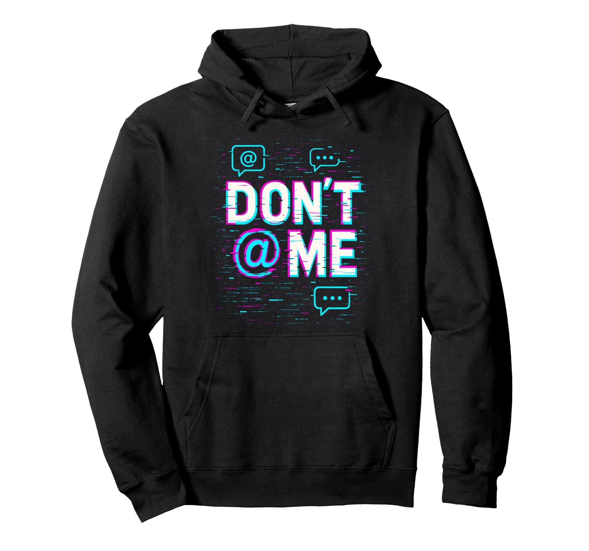 Dont Me Glitched Gamer Vaporwave Y2K Hoodie - Unique Graphic for Adults - T-Shirt, Sweatshirt, Hoodie