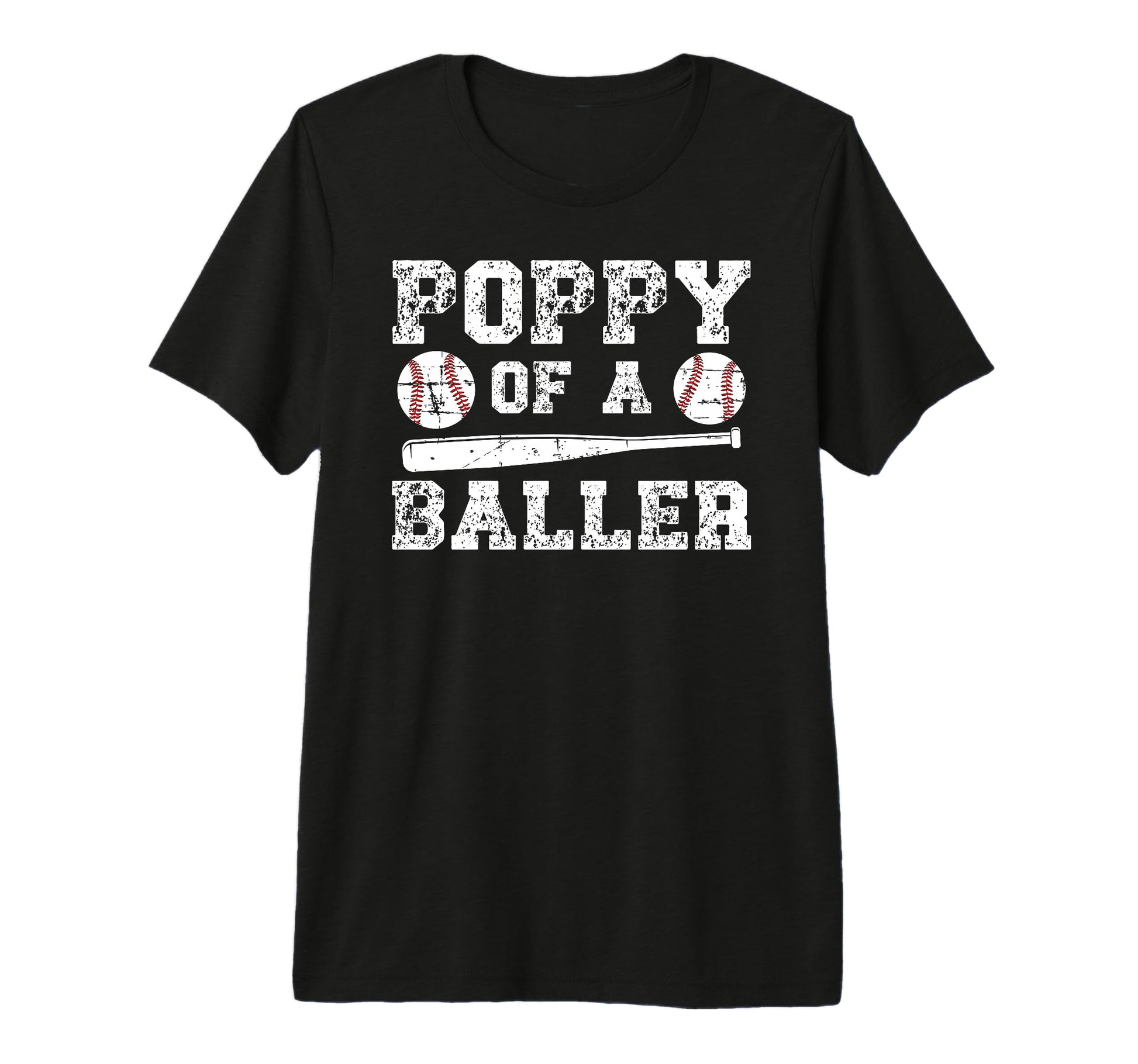 Mens Poppy Baller Baseball Poppy Baseball T-Shirt - Trendy Graphic Unisex - T-Shirt, Sweatshirt, Hoodie