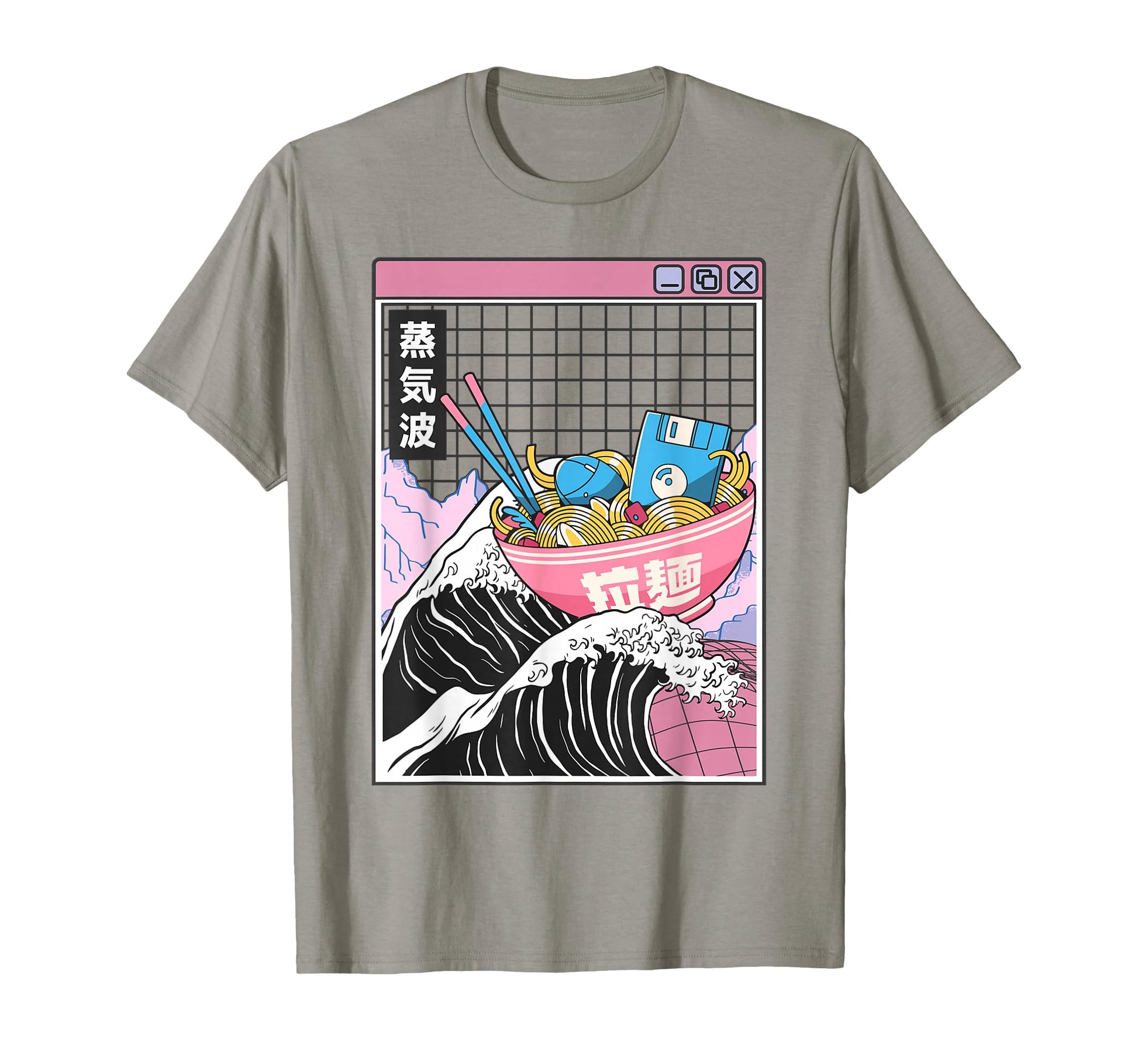 Digital Ramen Bowl Kanagawa Wave Digital T-Shirt - Custom Art Print Unisex - T-Shirt, Sweatshirt, Hoodie