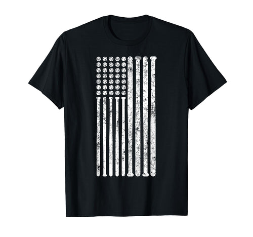 Usa Flag American Baseball Patriotic Sports T-Shirt - Trendy Graphic Unisex - T-Shirt, Sweatshirt, Hoodie
