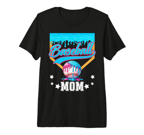 Baseball Mom Funny Mothers Day Ice T-Shirt - Aesthetic Graphic for Adults - T-Shirt, Sweatshirt, Hoodie