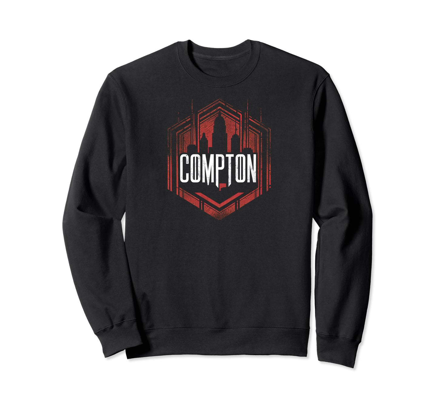 Compton Grit 90S Grunge Sweatshirt - Minimalist Print for Adults - T-Shirt, Sweatshirt, Hoodie