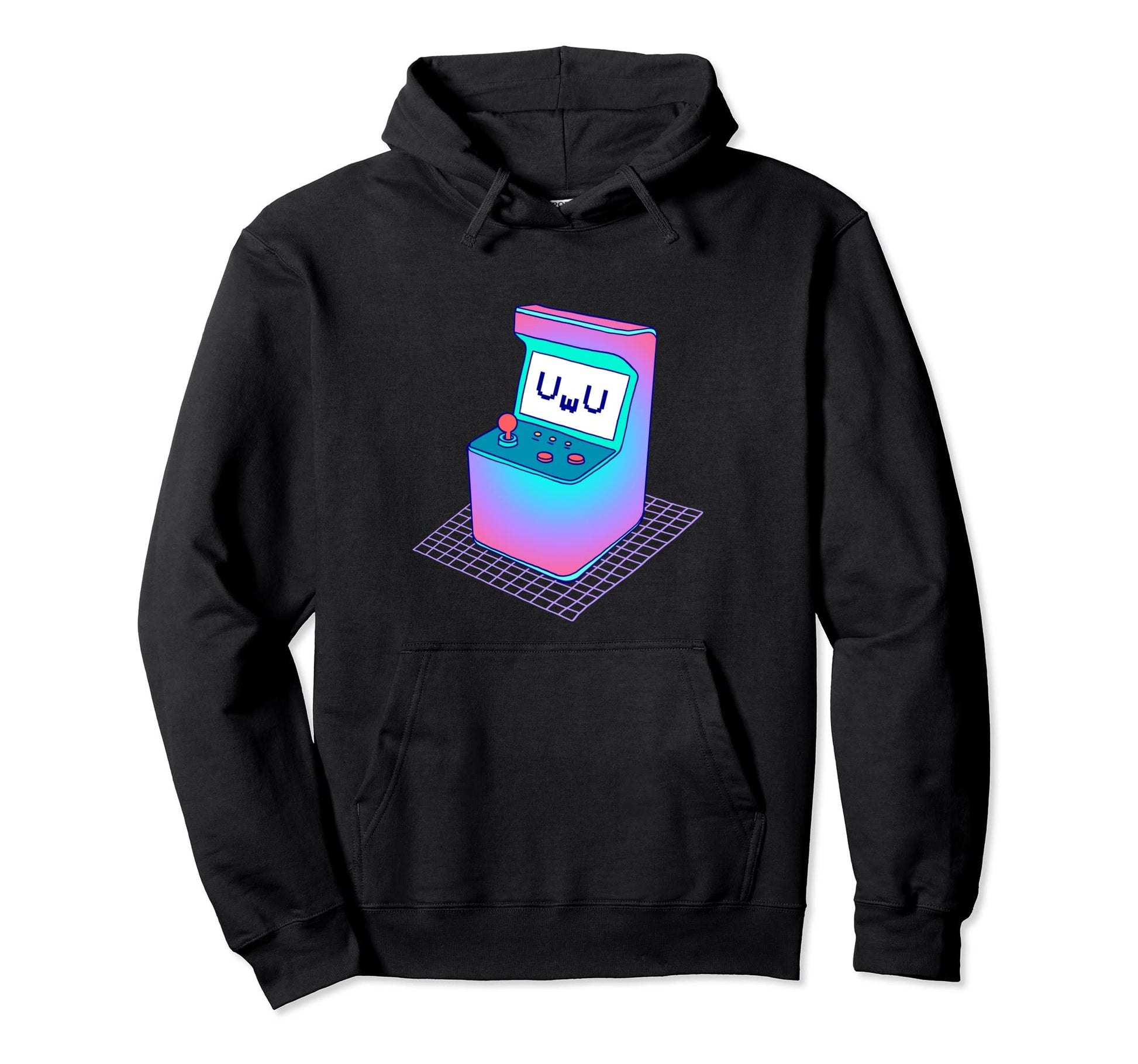 Uwu Face Video Game Japanese Kawaii 90S Hoodie - Trendy Graphic for Adults - T-Shirt, Sweatshirt, Hoodie