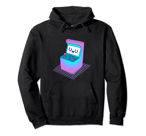 Uwu Face Video Game Japanese Kawaii 90S Hoodie - Trendy Graphic for Adults - T-Shirt, Sweatshirt, Hoodie