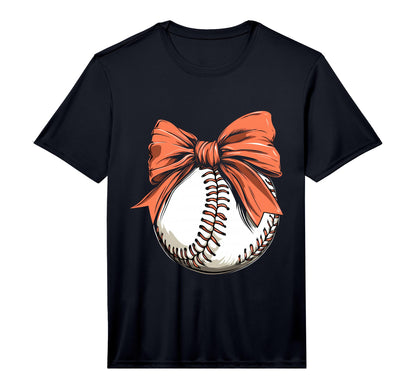 Baseball Coquette Bow Baseball T-Shirt - Aesthetic Graphic Men Women - T-Shirt, Sweatshirt, Hoodie