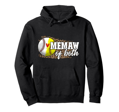 Memaw Both Proud Memaw Baseball Hoodie - Novelty Apparel Men Women - T-Shirt, Sweatshirt, Hoodie