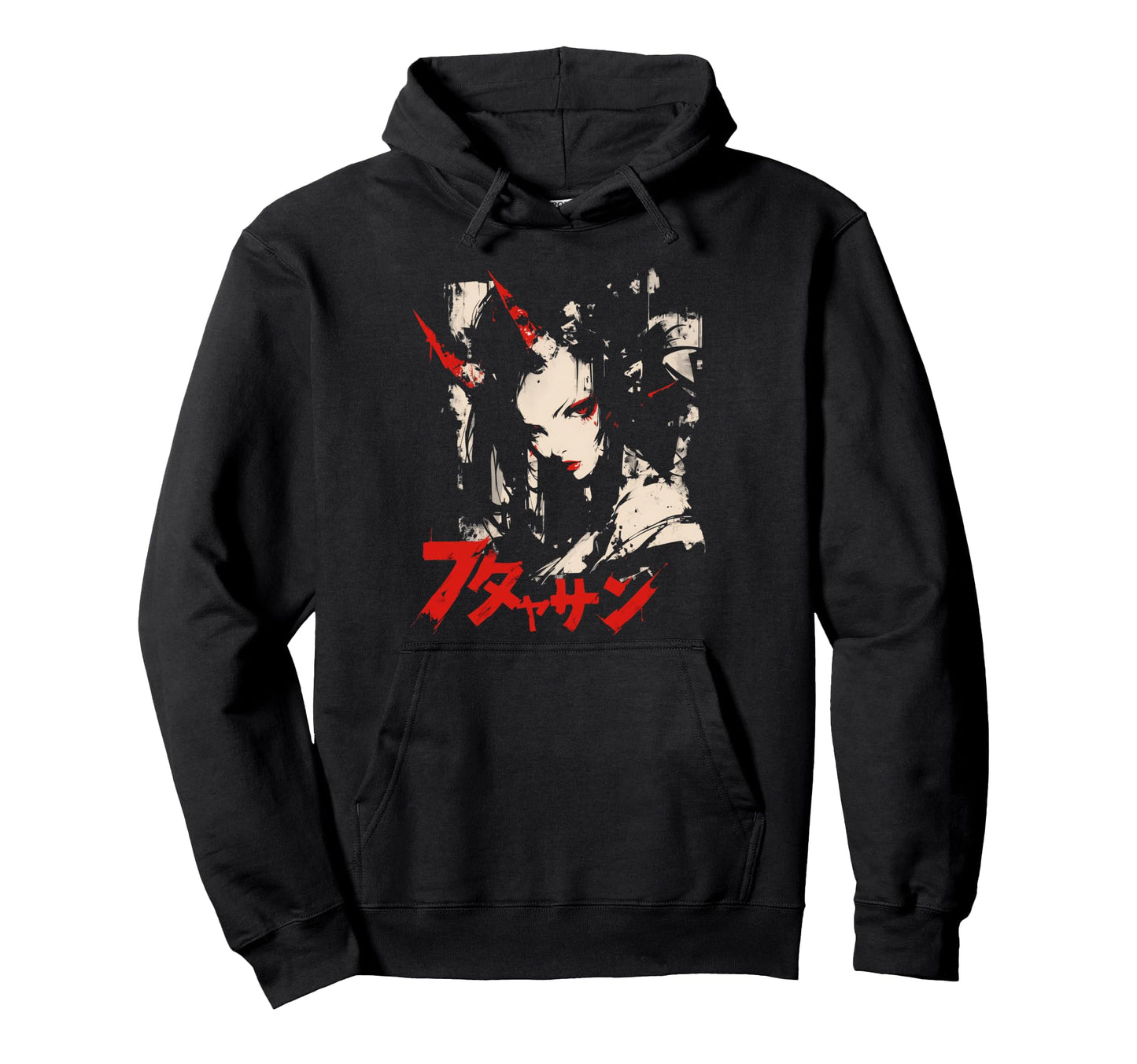 Goth Grunge Demon Anime Waifu Horror Alt Hoodie - Unique Graphic Unisex - T-Shirt, Sweatshirt, Hoodie