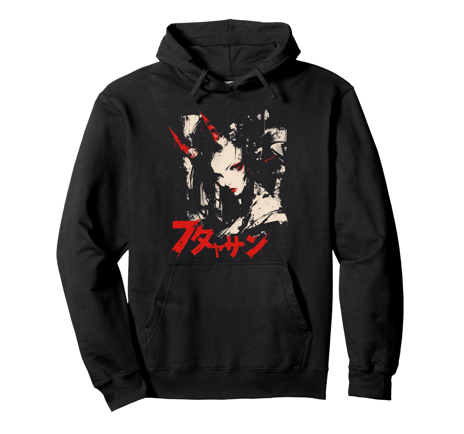 Goth Grunge Demon Anime Waifu Horror Alt Hoodie - Unique Graphic Unisex - T-Shirt, Sweatshirt, Hoodie