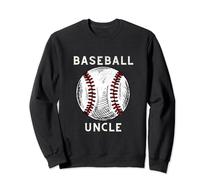 Baseball Uncle Baseball Player Sports Sweatshirt - Trendy Graphic Unisex - T-Shirt, Sweatshirt, Hoodie