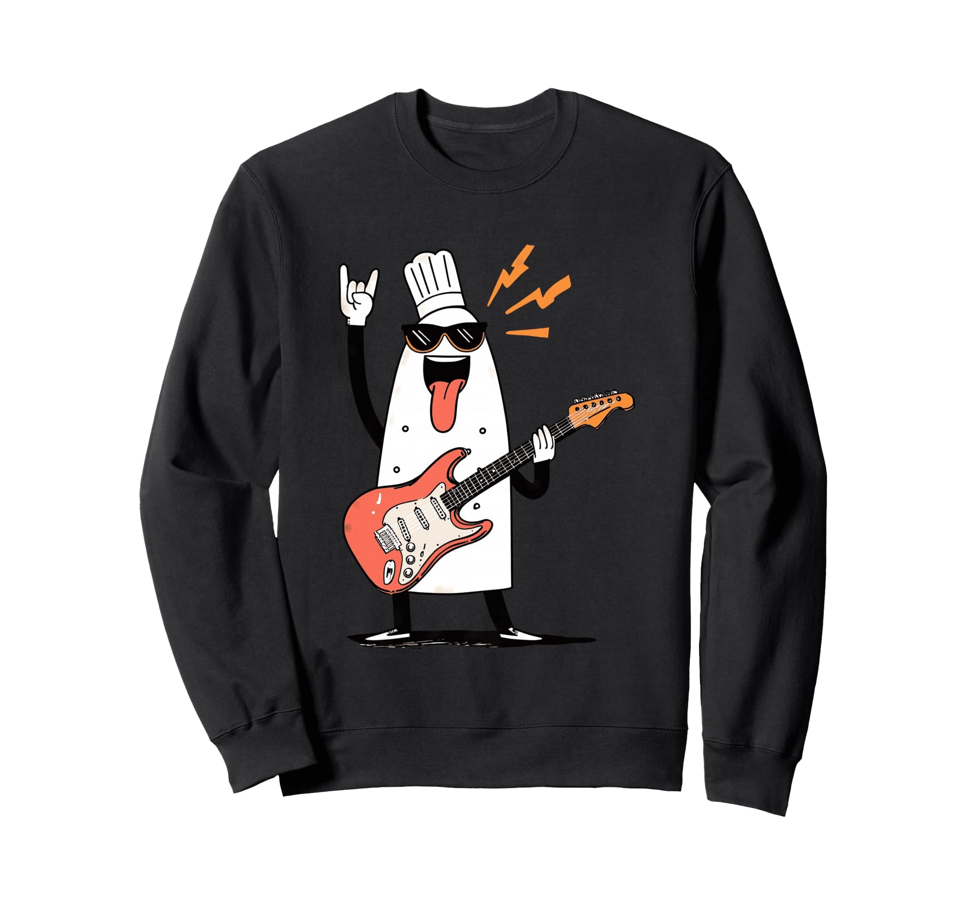 Funny Chef Rock Music Guitarist Sweatshirt - Trendy Graphic for Adults - T-Shirt, Sweatshirt, Hoodie