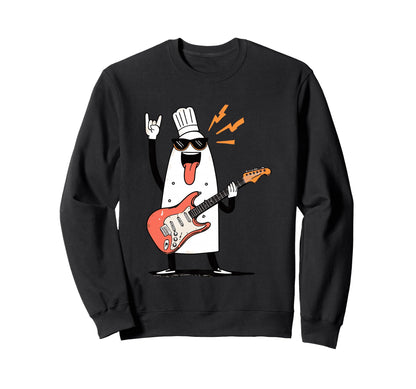 Funny Chef Rock Music Guitarist Sweatshirt - Trendy Graphic for Adults - T-Shirt, Sweatshirt, Hoodie