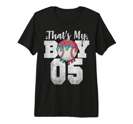 Thats My Baseball 5 Number Mom Dad 5 T-Shirt - Minimalist Print Men Women - T-Shirt, Sweatshirt, Hoodie