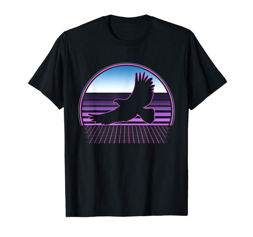 Flying Eagle 80S Vaporwave Aesthetic T-Shirt - Fun Novelty Design Men Women - T-Shirt, Sweatshirt, Hoodie