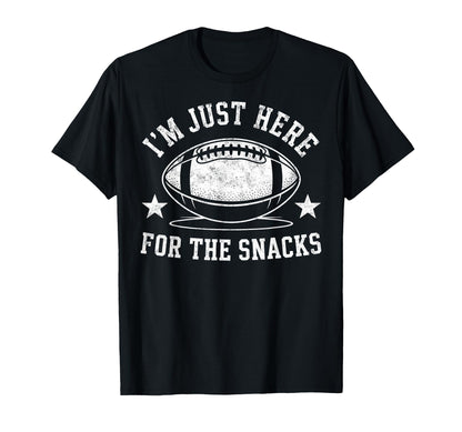Im Just Here Snack Funny Joke Football T-Shirt - Graphic Print for Adults - T-Shirt, Sweatshirt, Hoodie