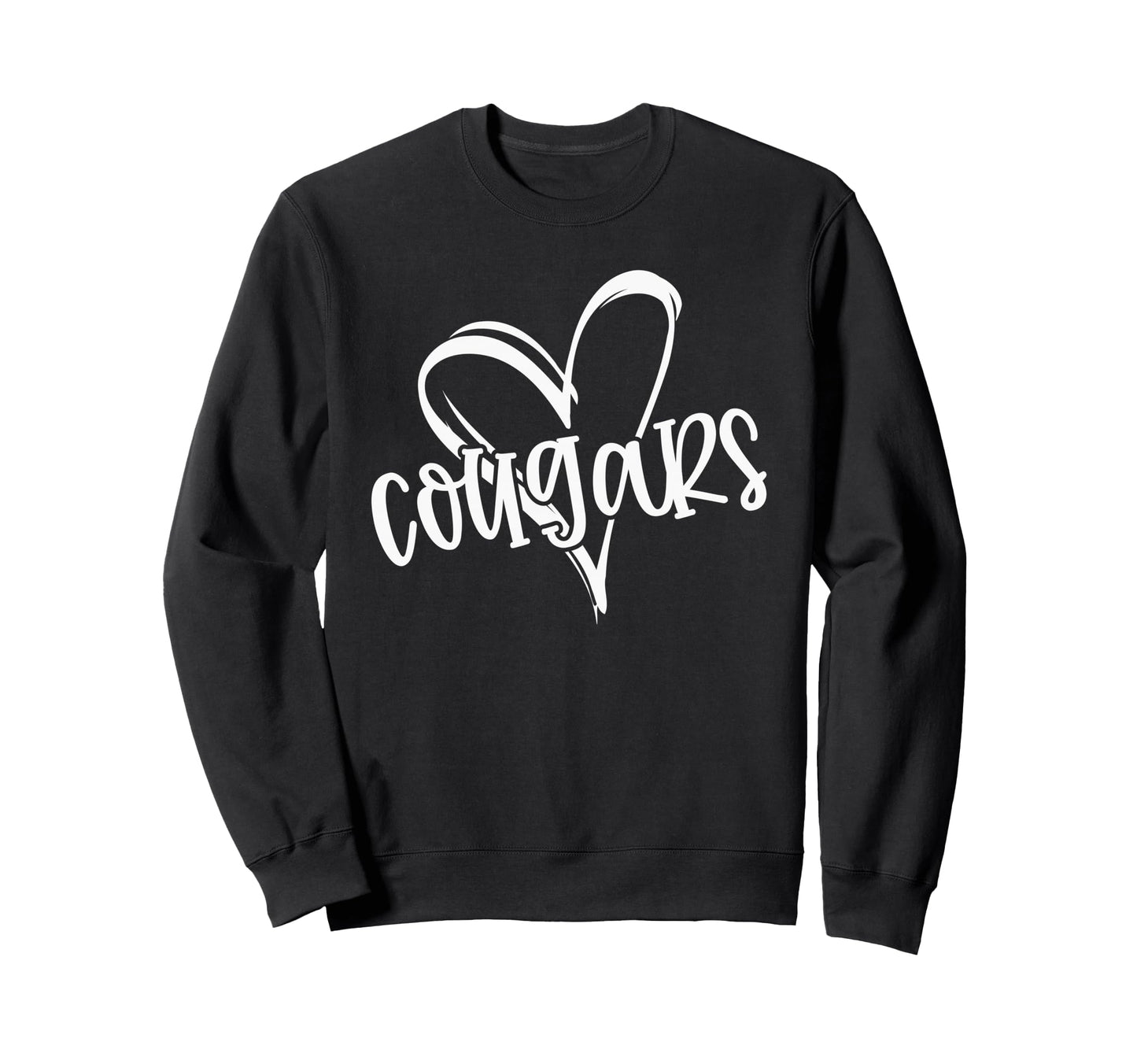 Cougars School Sports Fan Team Sweatshirt - Unique Graphic Men Women - T-Shirt, Sweatshirt, Hoodie
