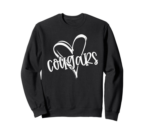 Cougars School Sports Fan Team Sweatshirt - Unique Graphic Men Women - T-Shirt, Sweatshirt, Hoodie