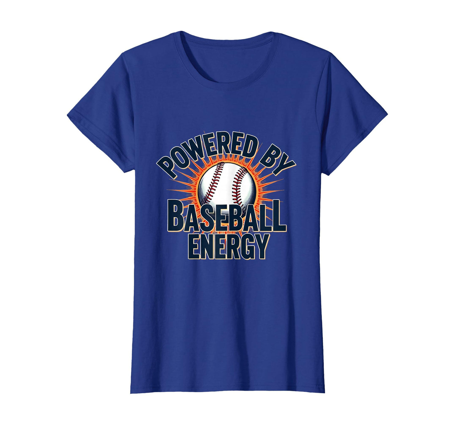 Powered Baseball Energy Dad T-Shirt - Minimalist Print for Adults - T-Shirt, Sweatshirt, Hoodie