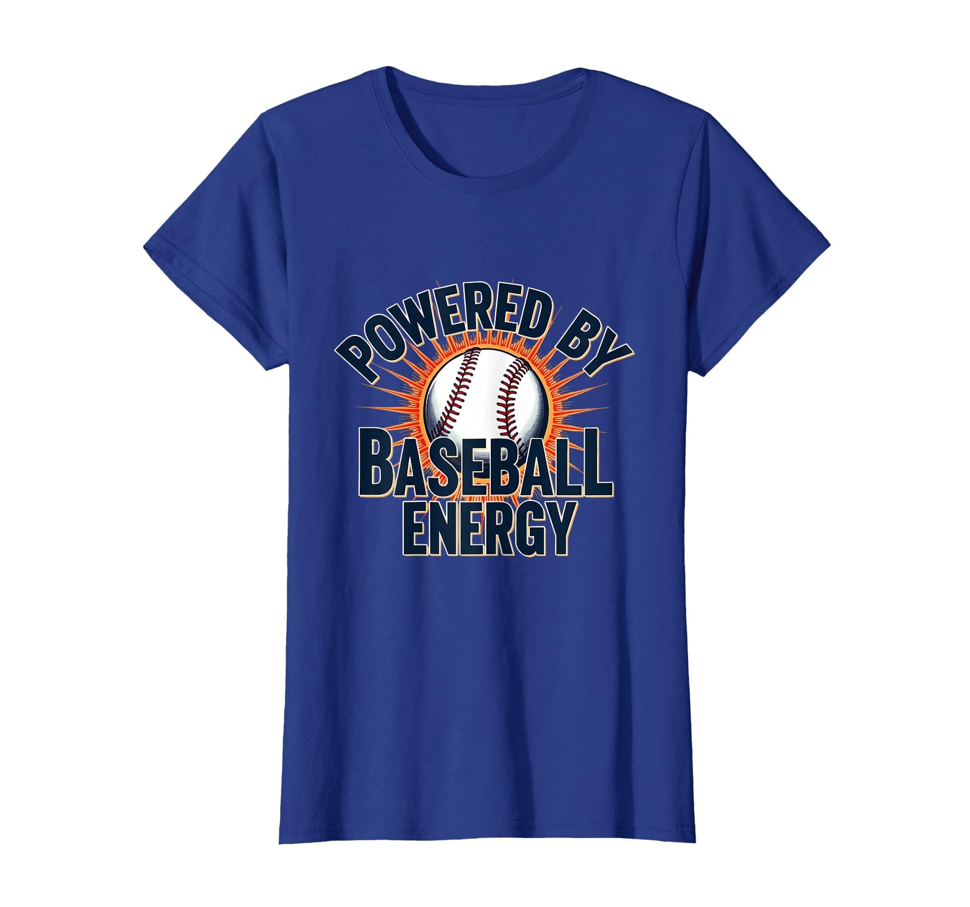 Powered Baseball Energy Dad T-Shirt - Minimalist Print for Adults - T-Shirt, Sweatshirt, Hoodie