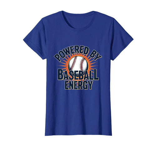 Powered Baseball Energy Dad T-Shirt - Minimalist Print for Adults - T-Shirt, Sweatshirt, Hoodie