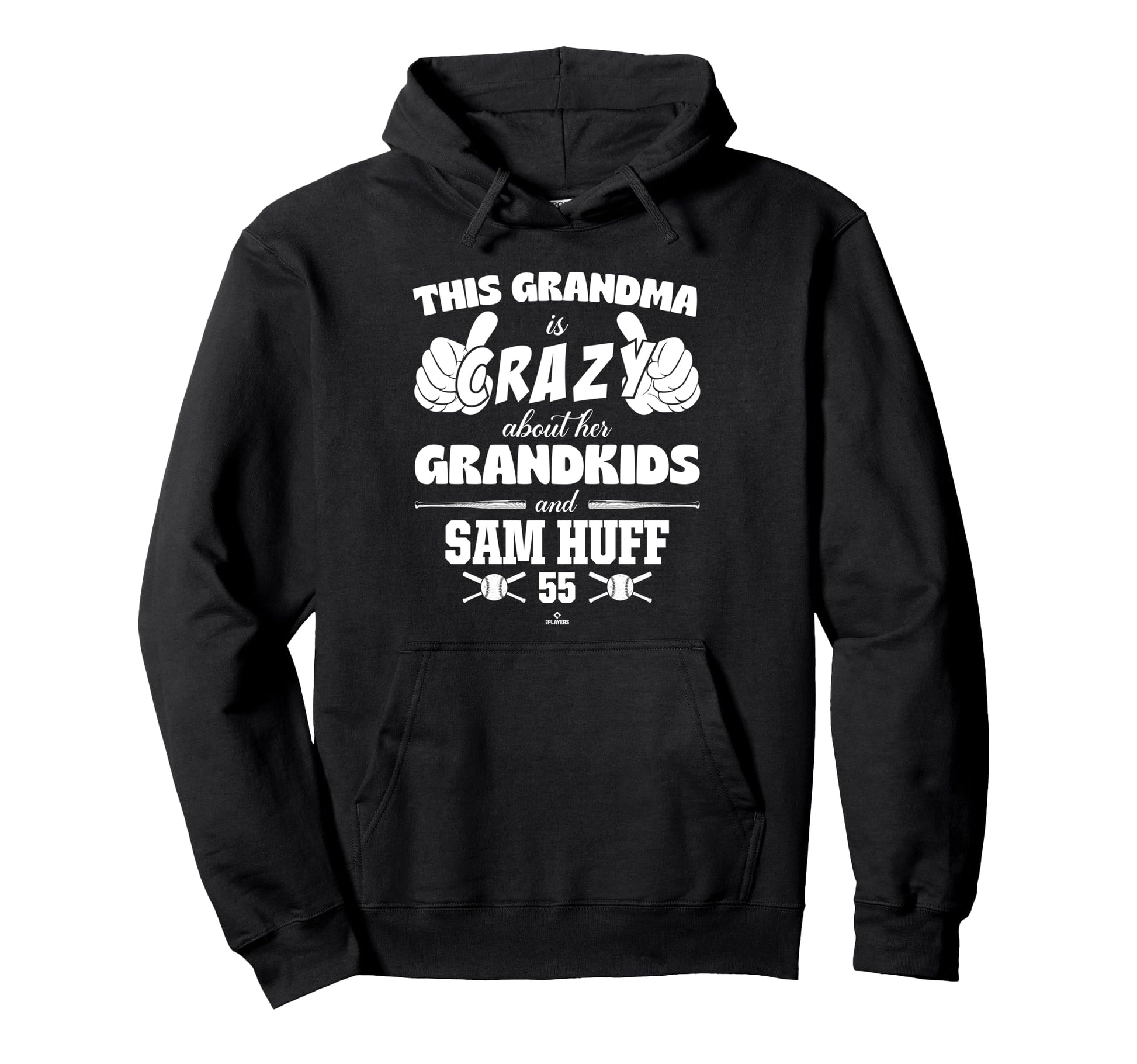 Grandma Crazy Sam Huff Texas Baseball Hoodie - Minimalist Print Unisex - T-Shirt, Sweatshirt, Hoodie