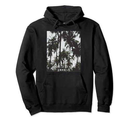 Aesthetic Vaporwave Palm Trees Hoodie - Unique Graphic for Adults - T-Shirt, Sweatshirt, Hoodie
