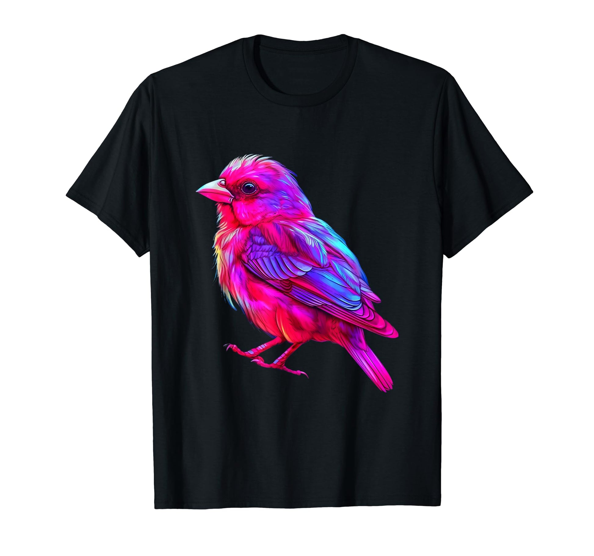 Vaporwave Aesthetic House Finch T-Shirt - Casual Everyday Wear for Adults - T-Shirt, Sweatshirt, Hoodie
