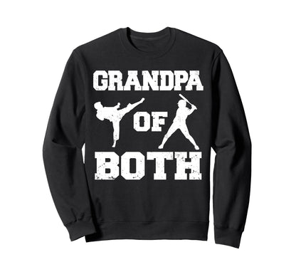 Grandpa Both Funny Baseball And Sweatshirt - Aesthetic Graphic for Adults - T-Shirt, Sweatshirt, Hoodie