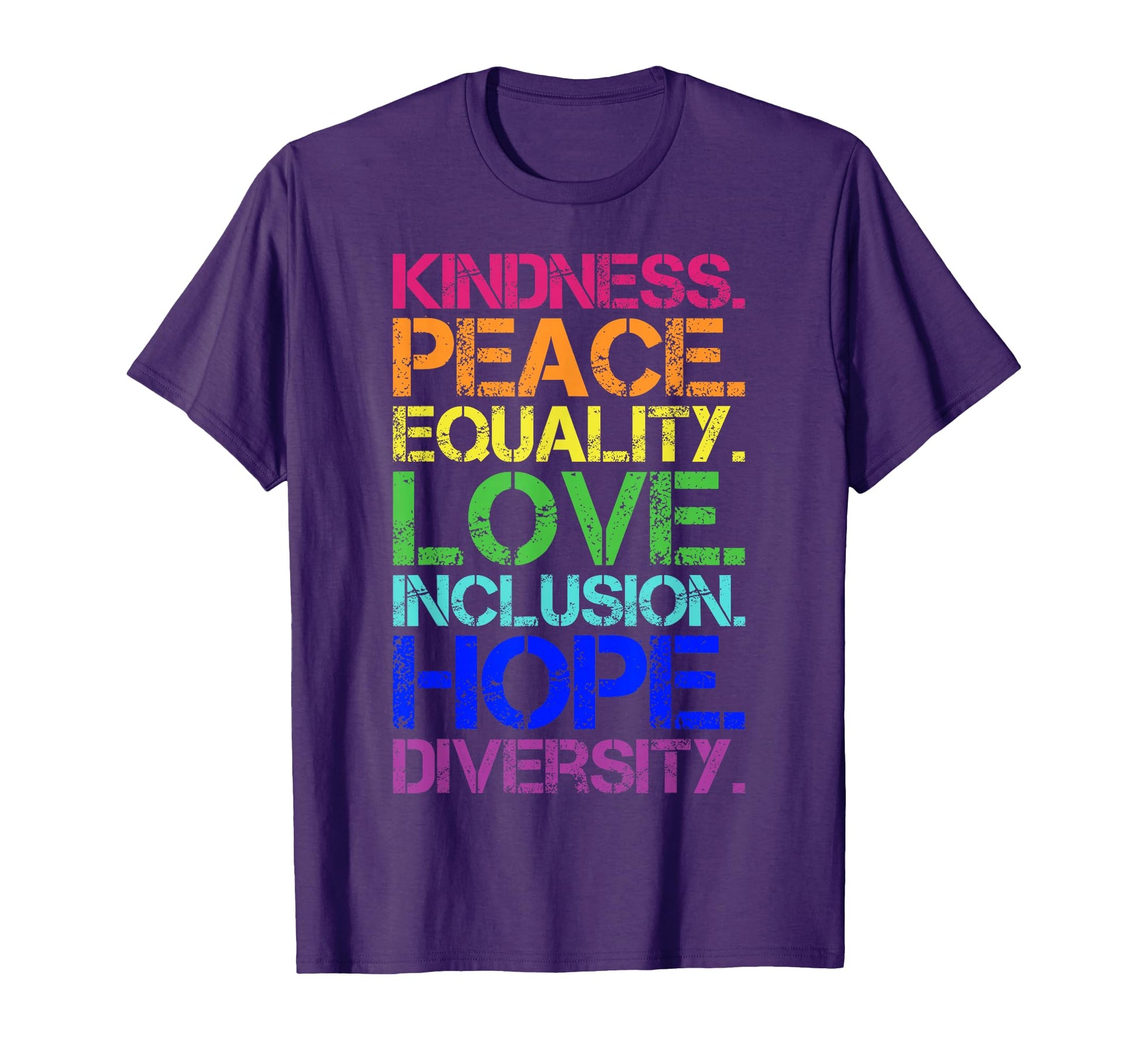 Peace Love Inclusion Equality Diversity T-Shirt - Graphic Print Men Women - T-Shirt, Sweatshirt, Hoodie