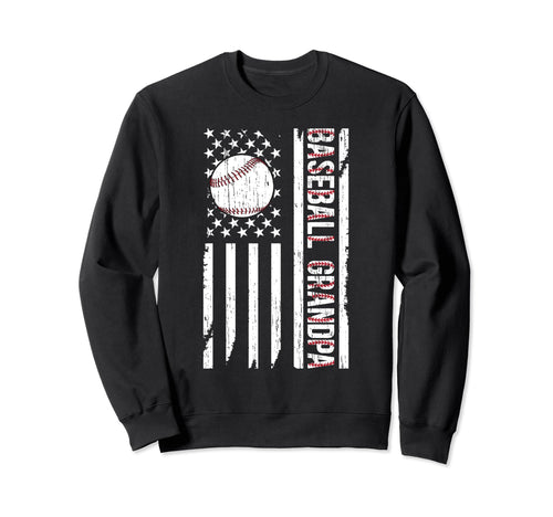 Baseball Grandpa Baseball Player Sweatshirt - Minimalist Print for Adults - T-Shirt, Sweatshirt, Hoodie